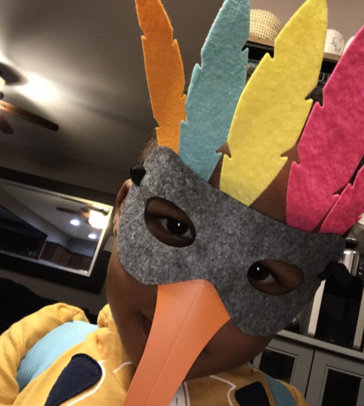 Koala Crate October 2018 Review - Bird Mask Assemble Step 5