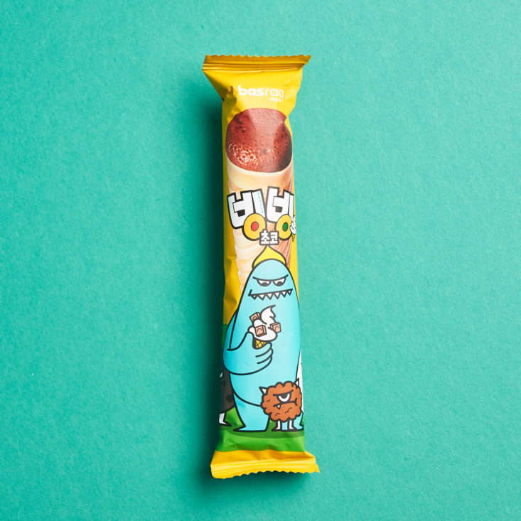 Korean Snacks Box October 2018 - Ice Cone Snack Chocolate Front