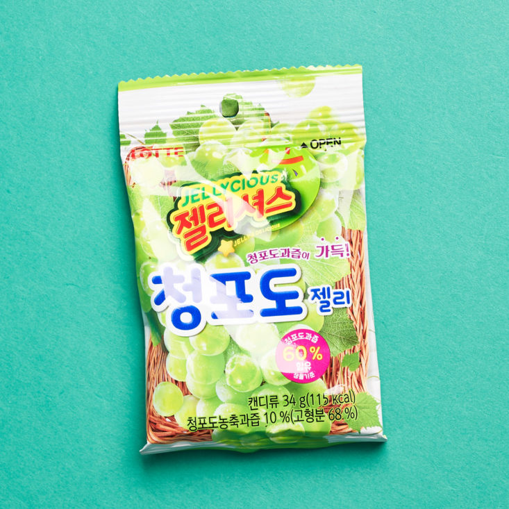 Korean Snacks Box October 2018 - lotte Jellycious Pack Front