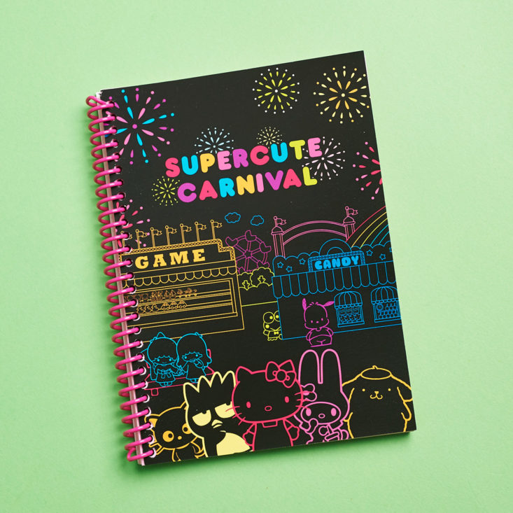 loot crate sanrio small gift super cute carnival spiral bound notebook