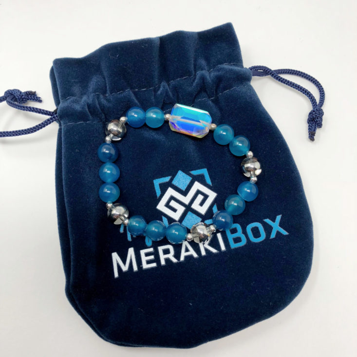 My Meraki Box October 2018 - Tecoma Beaded Bracelet Upon Bag