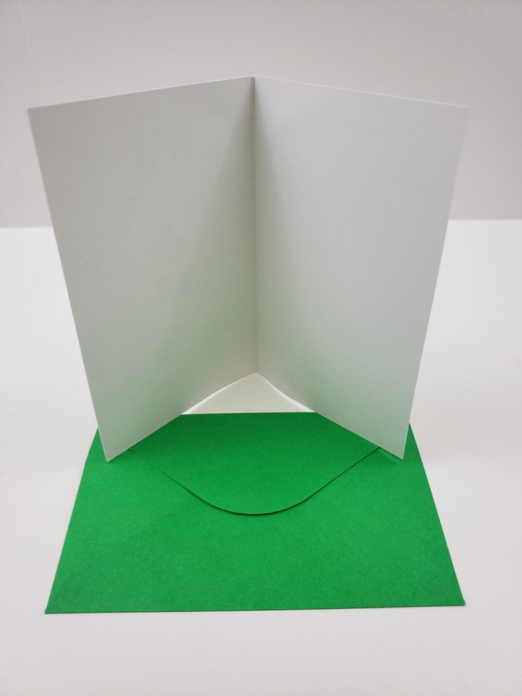 PROPER POST Box September 2018 - Bright Green Envelope with Blank Card Front