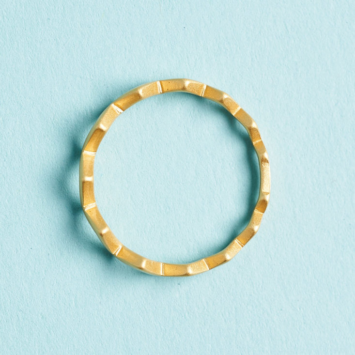 Penny and Grace matte gold ring
