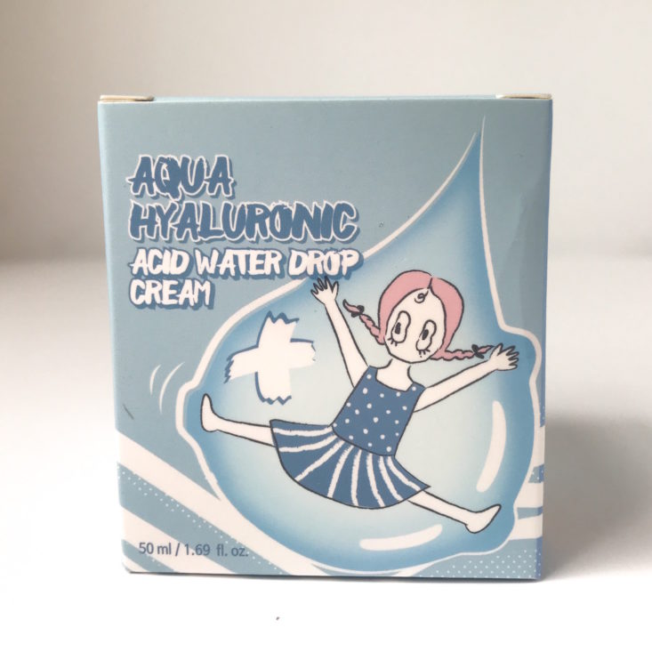 Pink Seoul October 2018 - Aqua hyaluronic acid water drop cream front box view