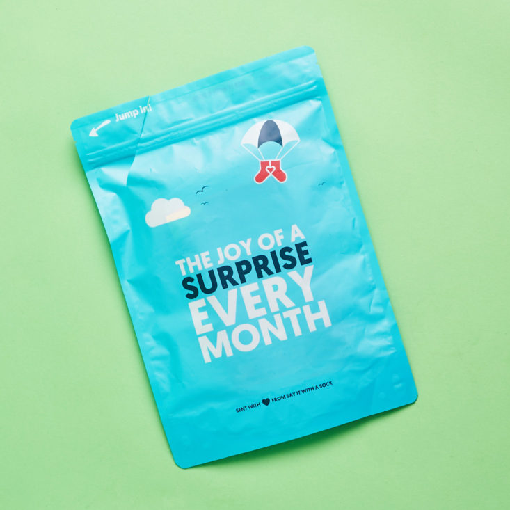 Say It With A Sock Mens October 2018 - Box Review Top