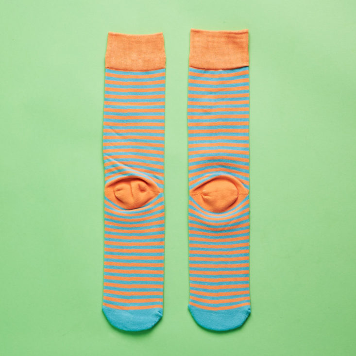 Say It With A Sock Mens October 2018 - Mast Steiner Tropical Stripes Socks Back