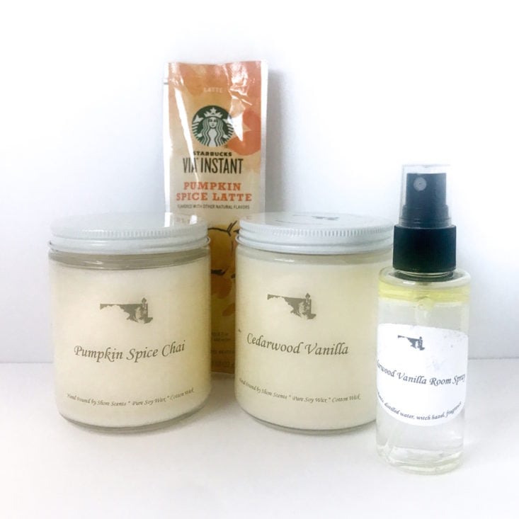 Shore Scents Box October 2018 - Box Products Front