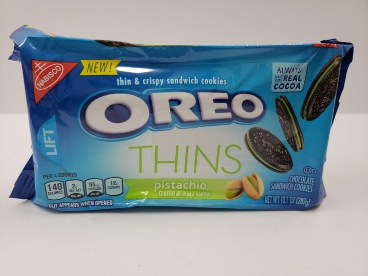 Snack With Me October 2018 - Pistachio Flavored Oreo Thins Front