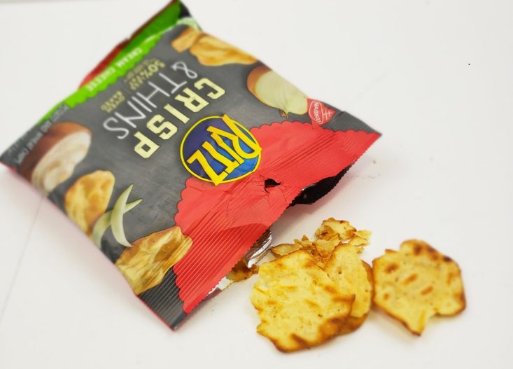 Snack With Me October 2018 - Ritz Crisp & Thins in Cream Cheese & Onion Open