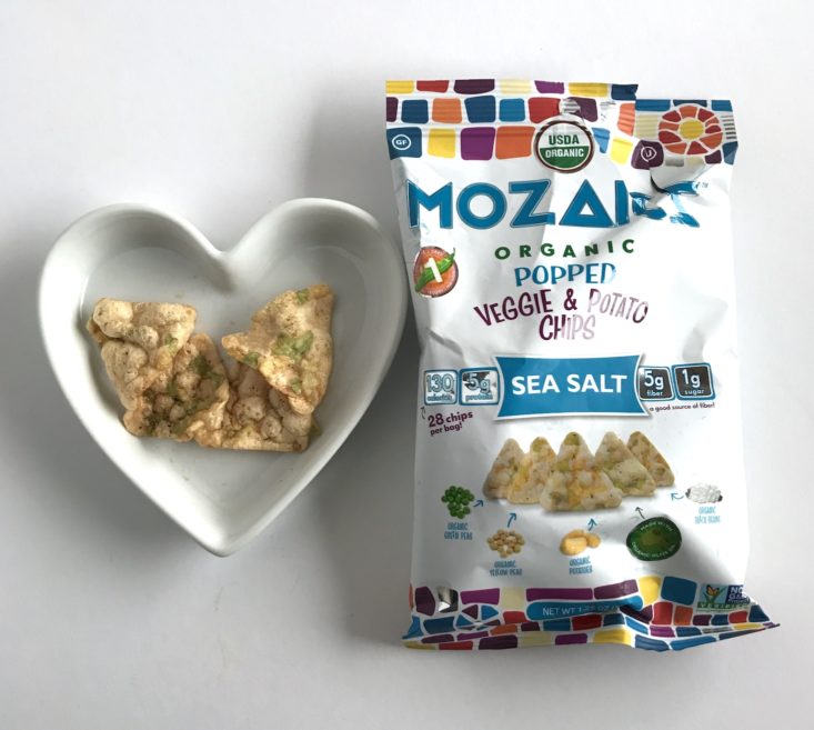 SnackSack October 2018 - Mozaics Popped Veggie & Potato Chips Top