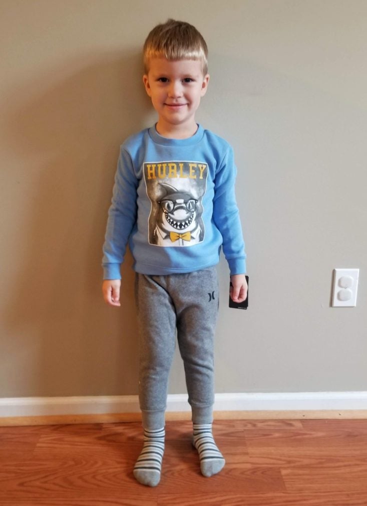 Stitch Fix Kids Boy Box October 2018 hurley outfit on