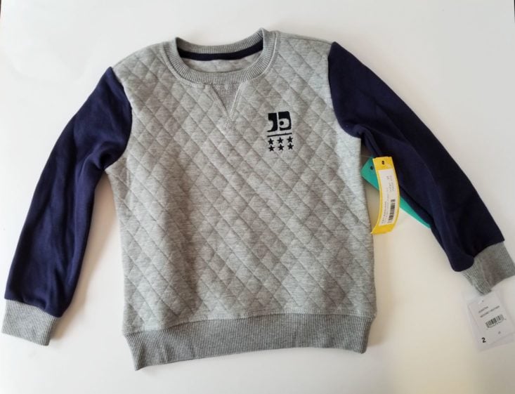 Stitch Fix Kids Boy Box October 2018 quilted sweater