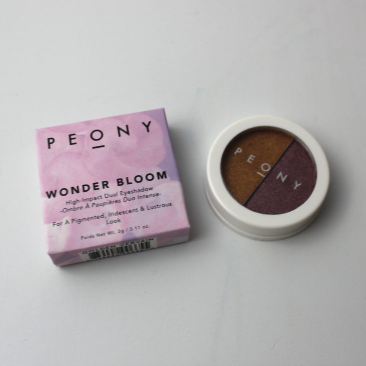 Vegan Cuts Beauty October 2018 - Peony Wonder Bloom Eyeshadow Duo Top