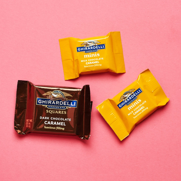 Vellabox Lucerna October 2018 - Ghirardelli Squares & Minis Top