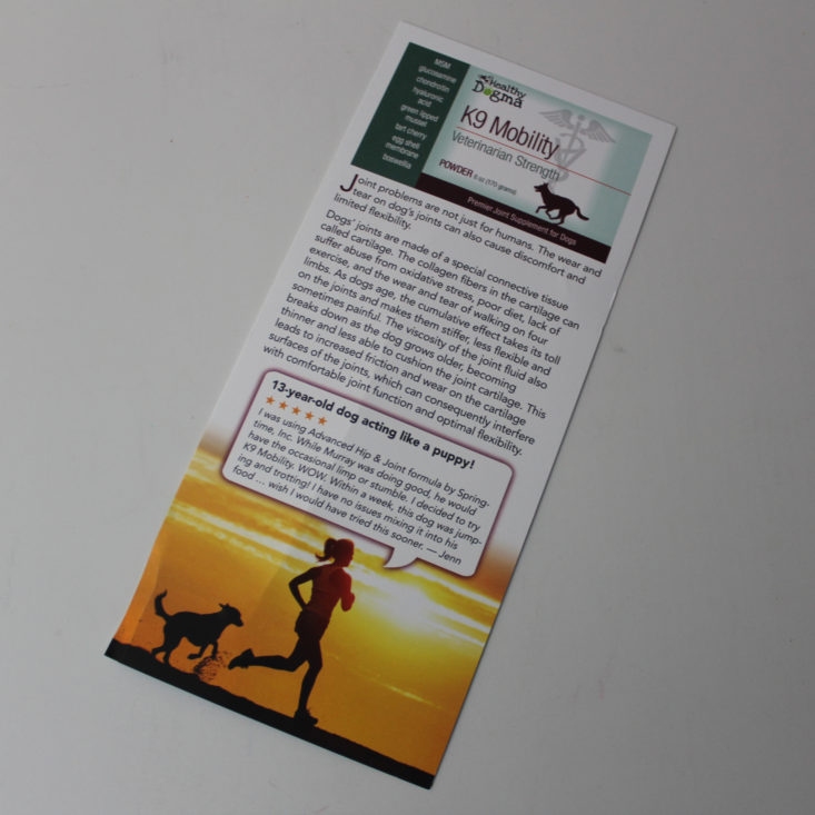 Vet Pet Box Dog October 2018 - Brochure Front