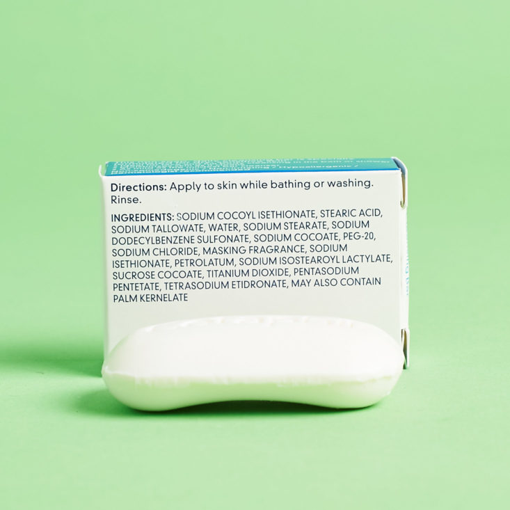 Walmart Beauty Box October 2018 - Cetaphil Gentle Cleansing Bar Open Back