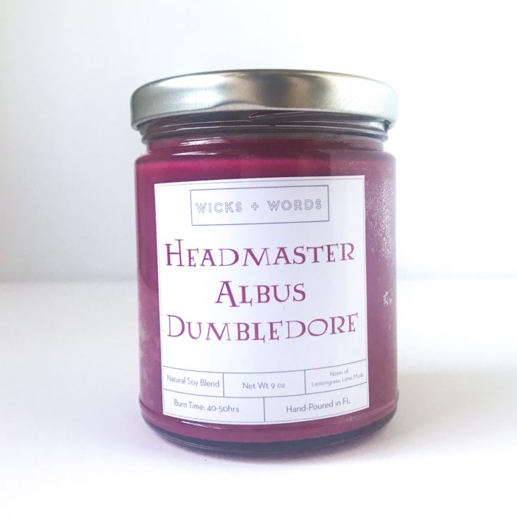 Headmaster Albus Dumbledore Soy Candle, 9 oz