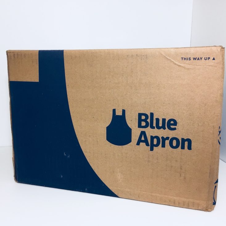 Blue Apron Subscription Box Review November 2018 - Box Closed Top