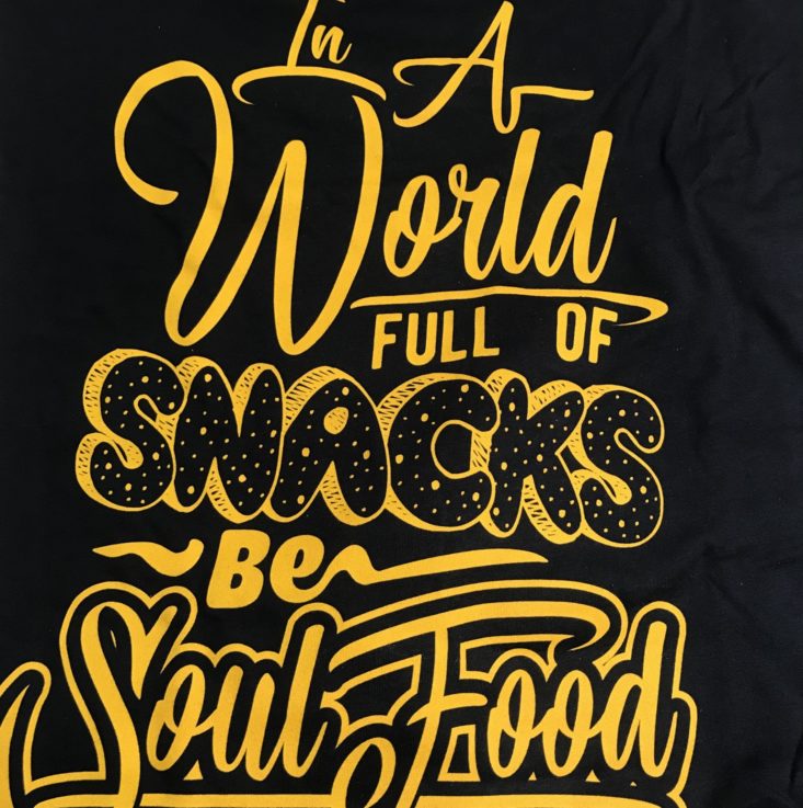 Brown Sugar Box November 2018 - Soul Food T- Shirt Closer View Front