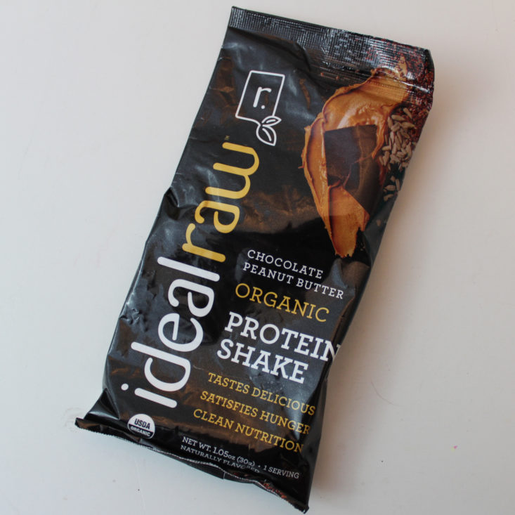 CLEAN.FIT Box November 2018 Review - Idealraw Protein Shake in Chocolate Peanut Butter Top