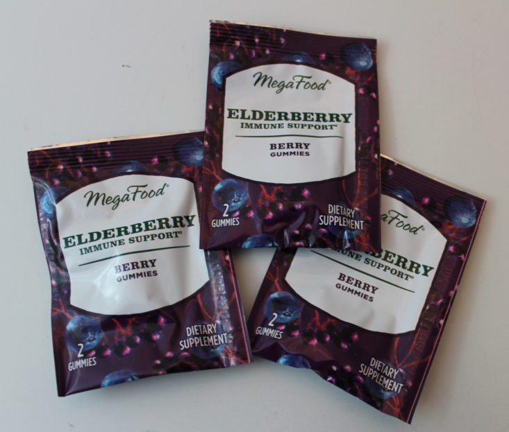 CLEAN.FIT Box November 2018 Review - Megafood Elderberry Immune Supplement Packaged Top