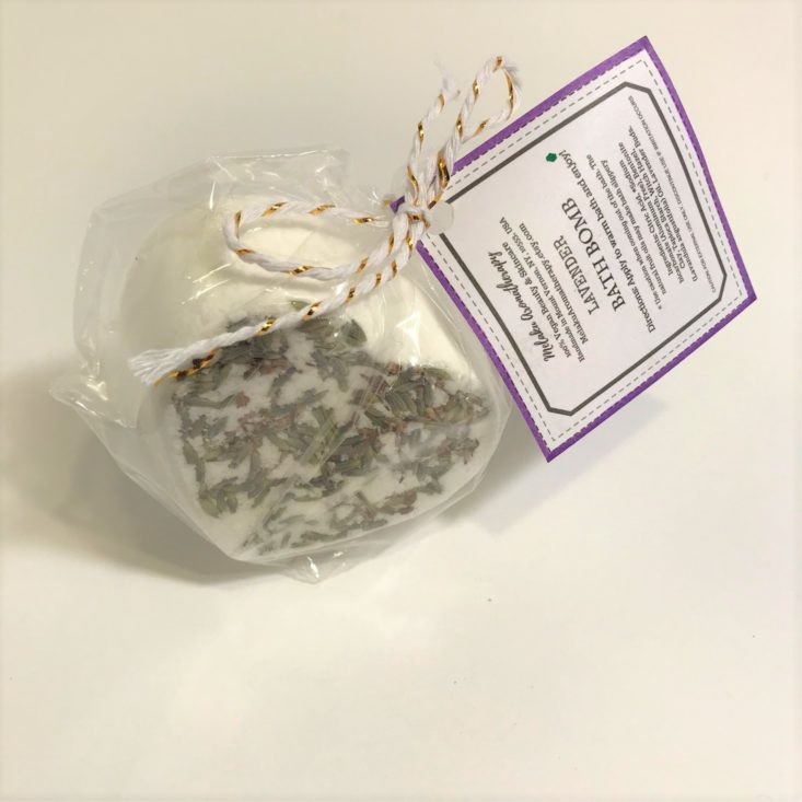 CandleLit Box November 2018 - Melaku Handmade Lavender Bath Bomb