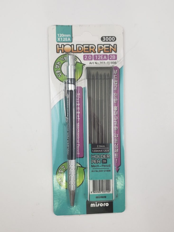 Cloth & Paper October 2018 - Holder Pen 2B Mechanical Pencil Pack
