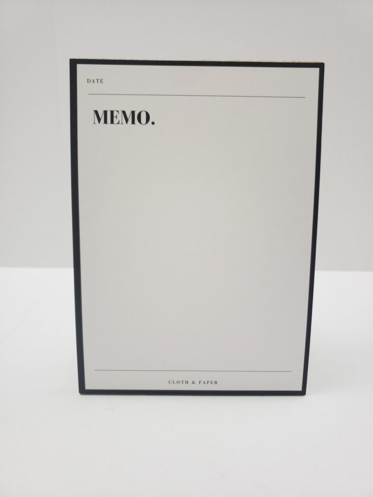 Cloth & Paper October 2018 - Large Memo Pad Open