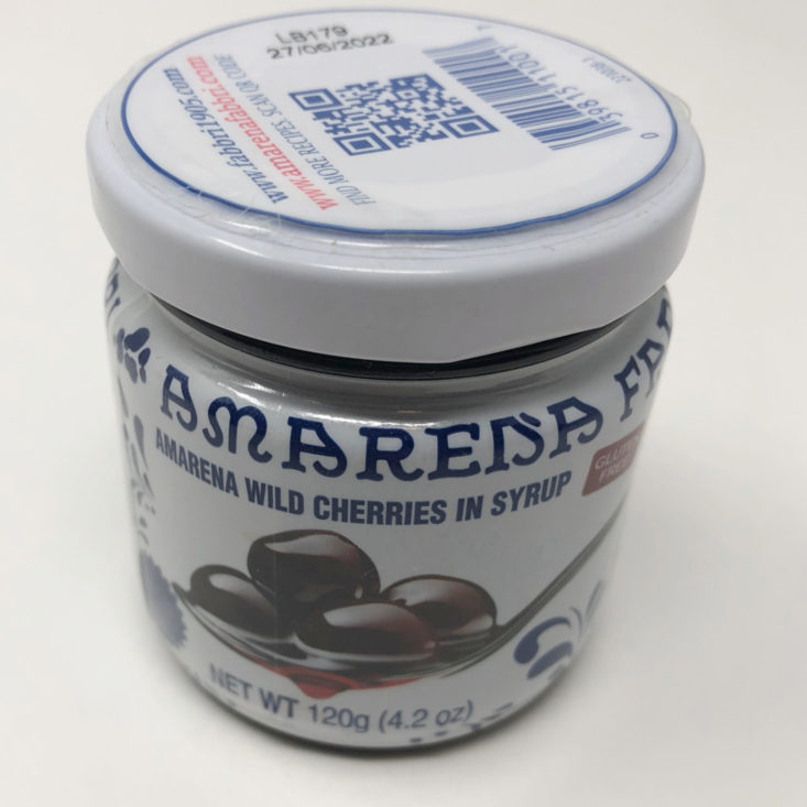 CrateChef OctoberNovember Review 2018 - Fabbri Amarena Cherries in Syrup Front