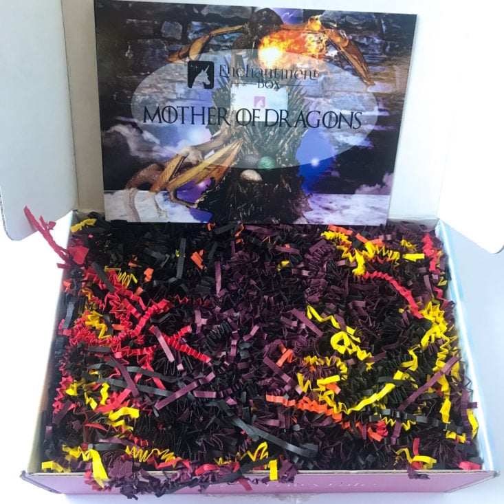 Enchantment Box “Mother of Dragons” December 2018 Review - Box Open 1 Top