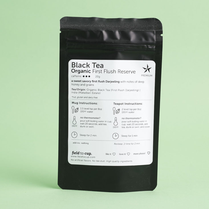 Field to Cup premium black tea bag