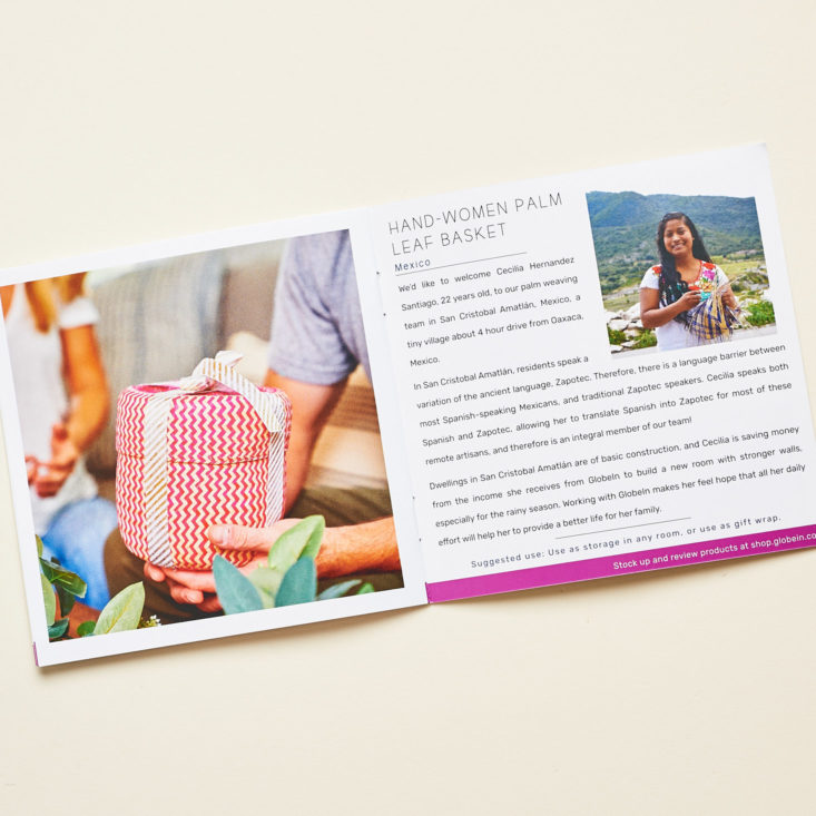 Globe In Appreciate basket info