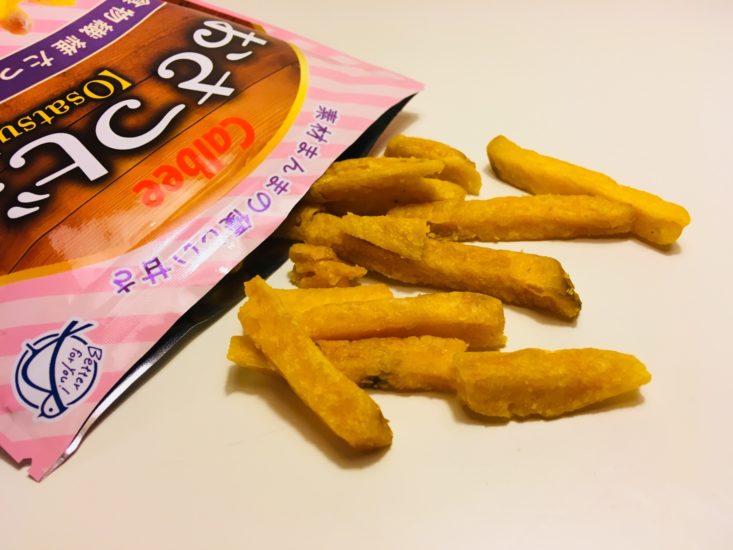 Japan Candy Box November 2018 - Calbee Jagabee Osatsubee Sweet Potato Snack Pieces