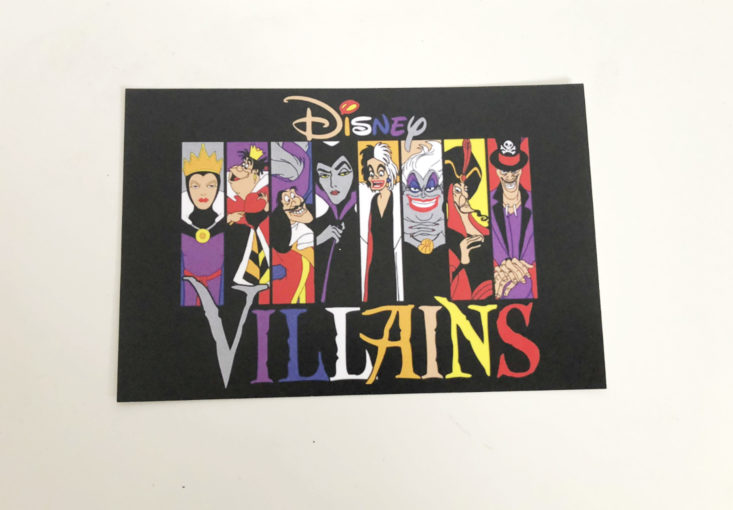 Kal-Elle Fandom Monthly “Disney Villains” Review September 2018 - Information Card Front