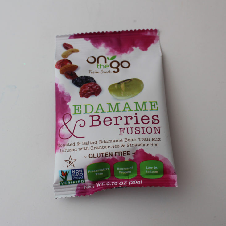 Love with Food Deluxe November 2018 Box Review - On the Go Edamame and Berries Fusion Packet