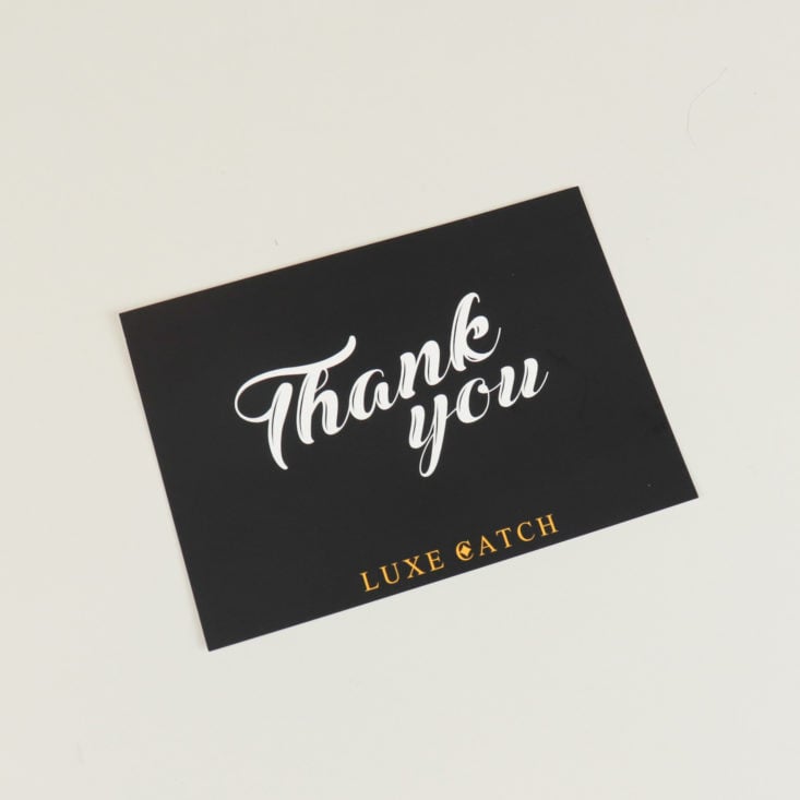 Thank You card front
