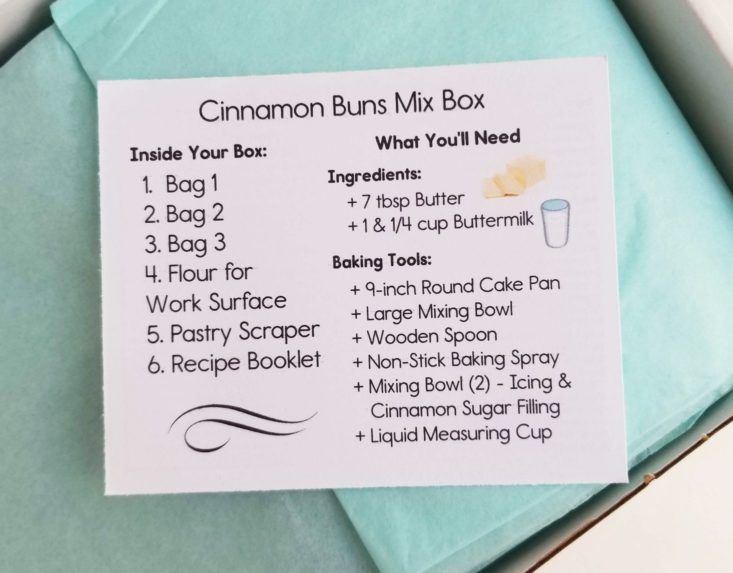 Mix Box by Homemade Bakers Cinnamon Rolls Box items needed
