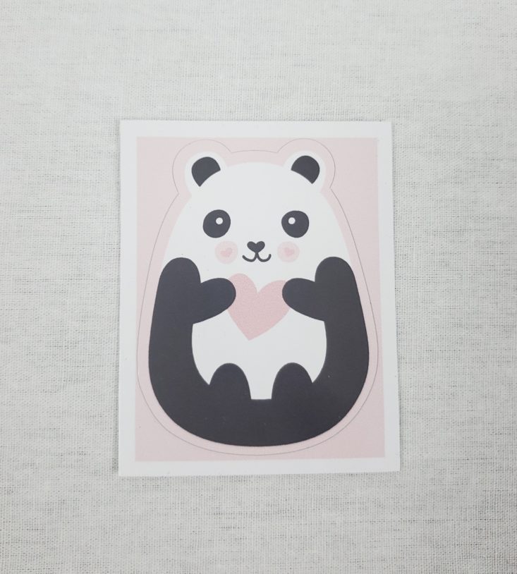 Pennie Post November 2018 - Panda Sticker