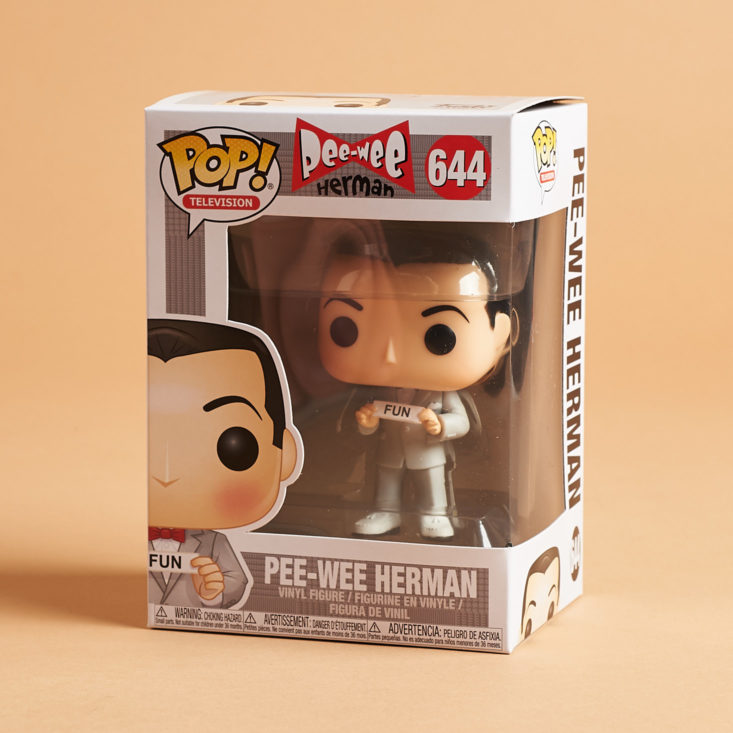 Pop In A Box November 2018 - Pee-Wee Herman Box Front