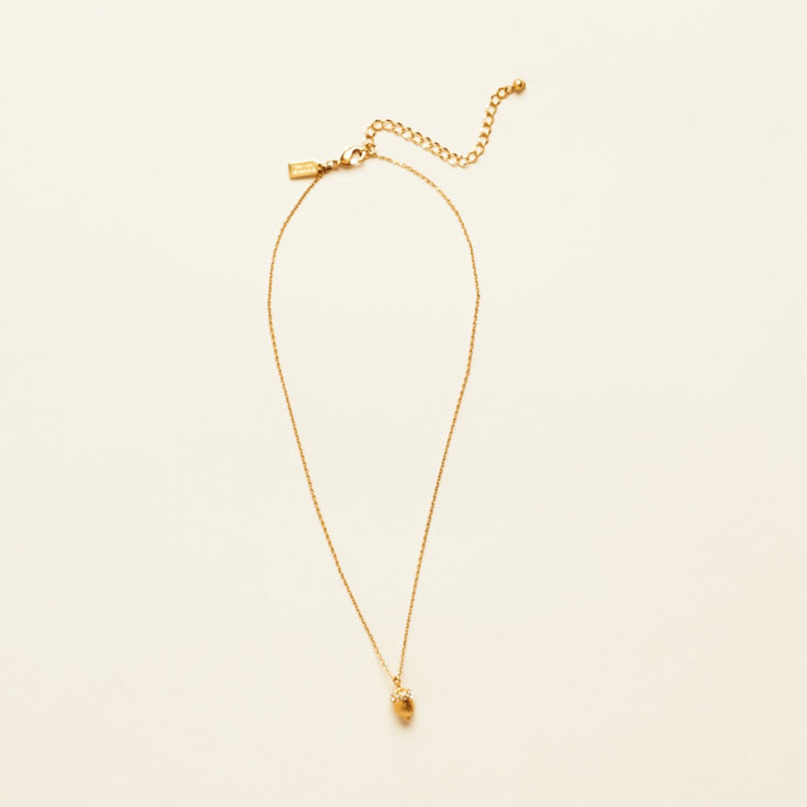 rocksbox november kate spade acorn necklace