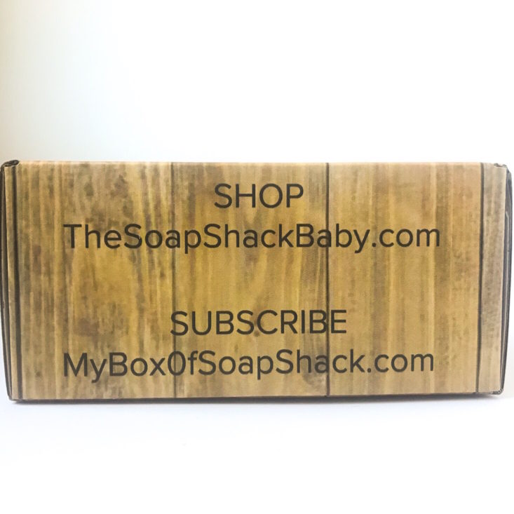 Soap Shack Box October 2018 - Unopened Box Side