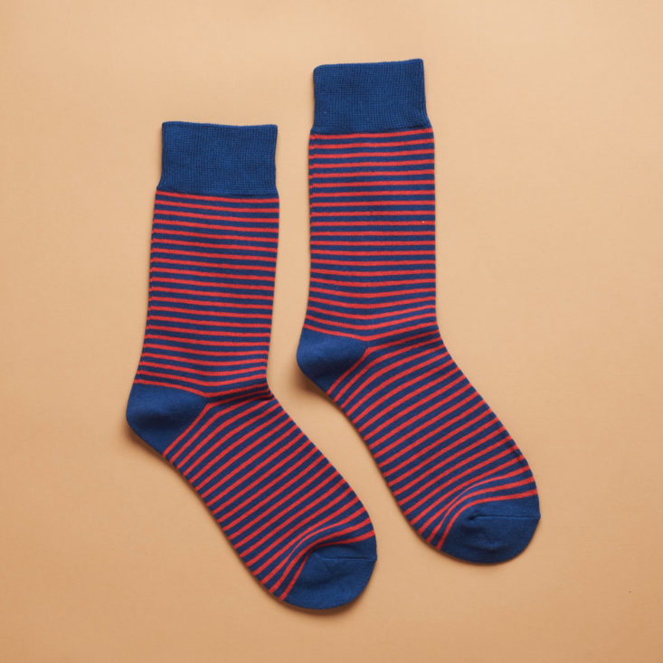 Society Socks red blue stripe