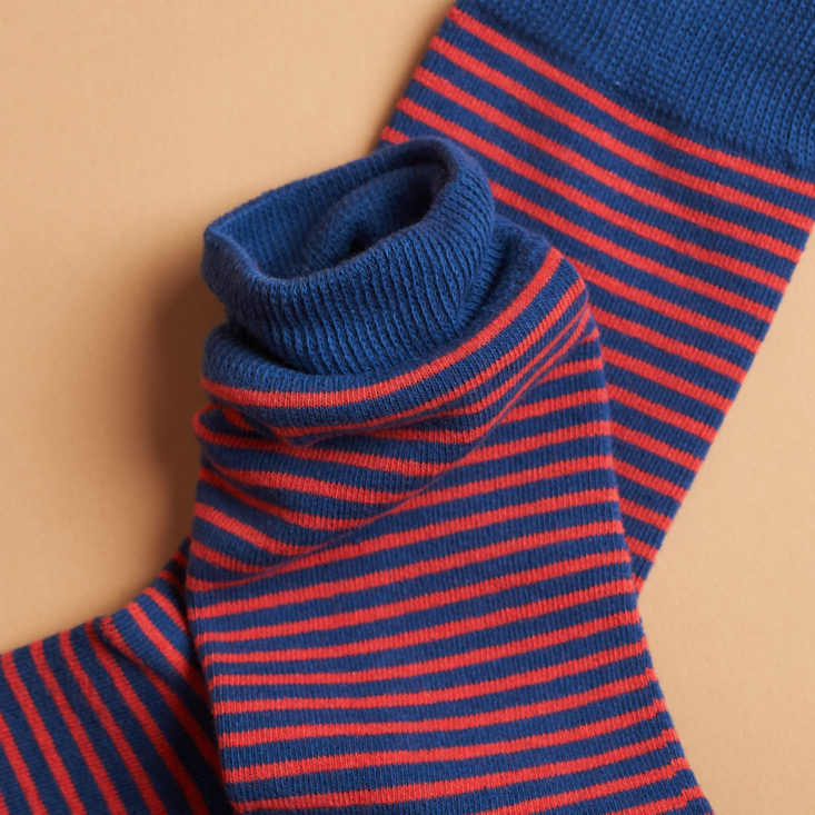 Society Socks red and blue striped socks