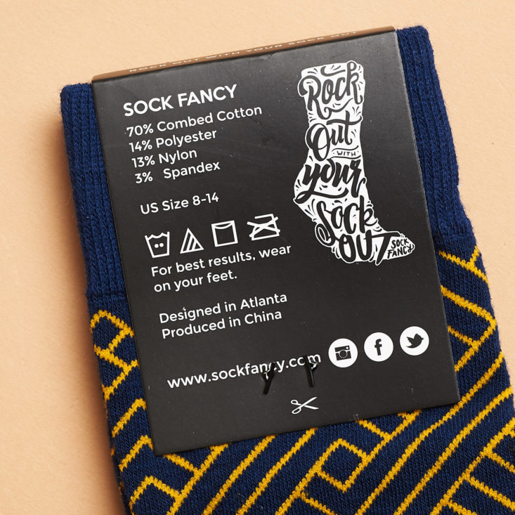 sock fancy care