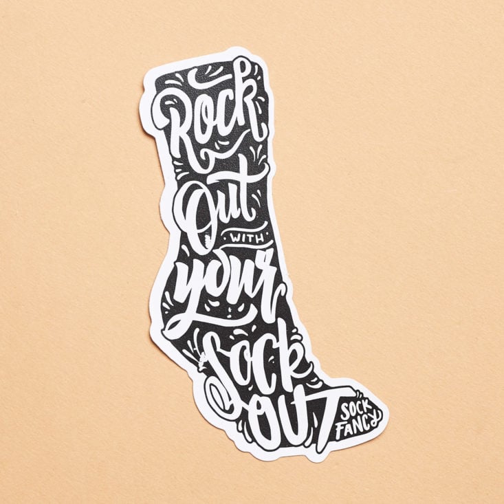 sock fancy sticker