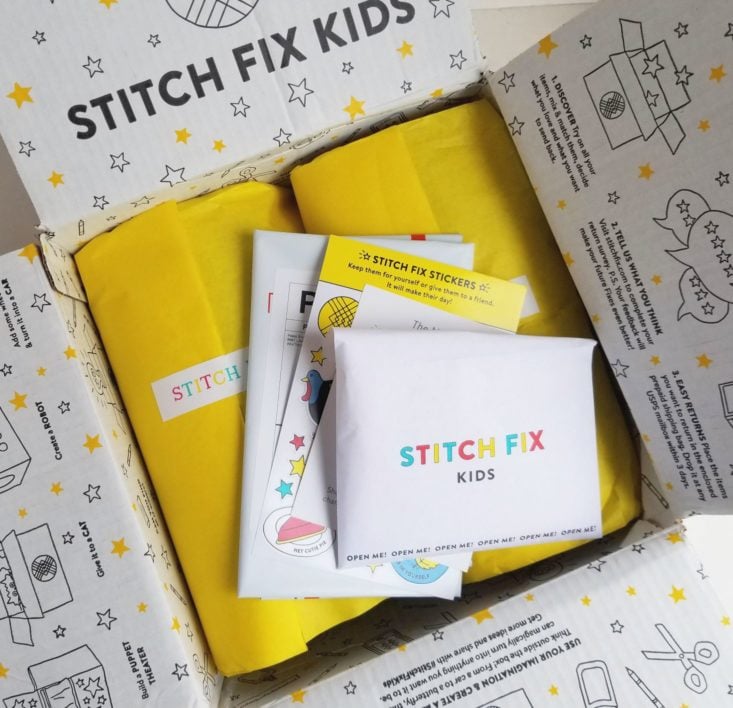 Stitch Fix Boys December 2018 info + envelopes