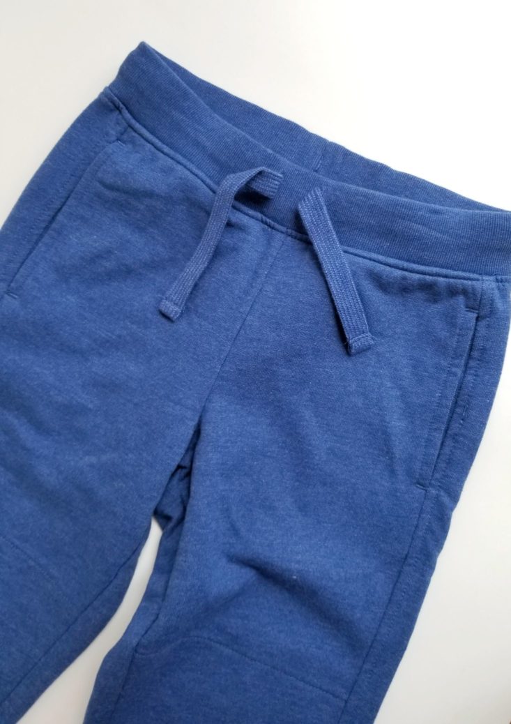 Stitch Fix Kids Boys November 2018 blue joggers waist