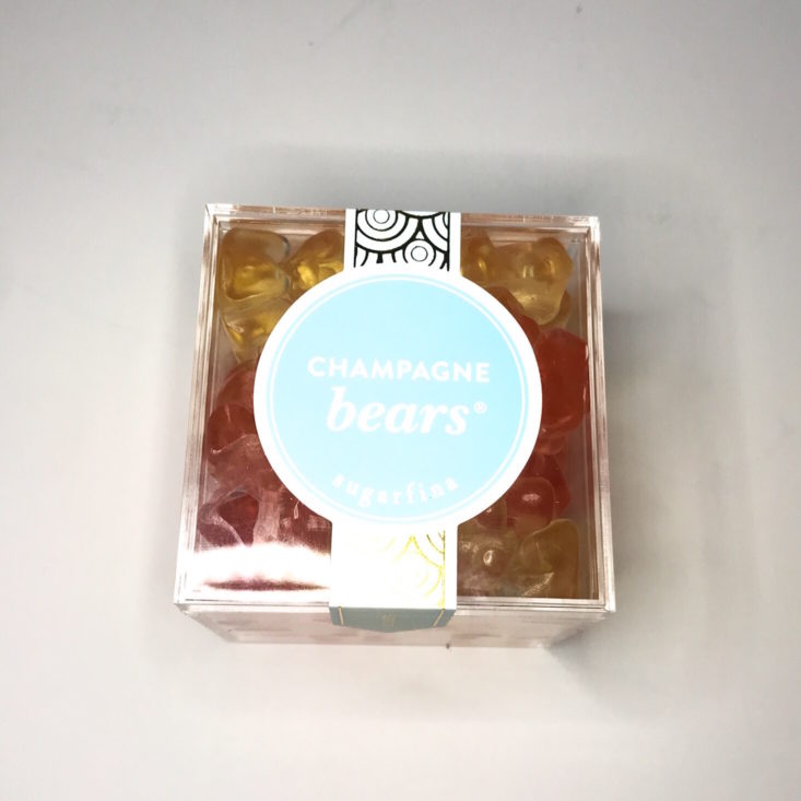 Sugarfina Trick Box - Champagne Bears, Small Candy Cube Top