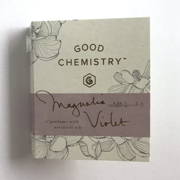 Target 12 Days of Beauty Advent Calendar Review November 2018 - Good Chemistry Magnolia Violet Perfume Front