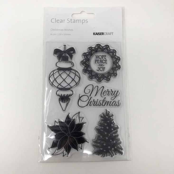 The Paper Crate November 2018 - KaiserCraft Christmas Wishes stamp set 19